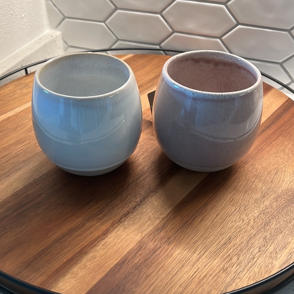 NEW Set of 2 Reactive Glaze mugs from Blue Harbor